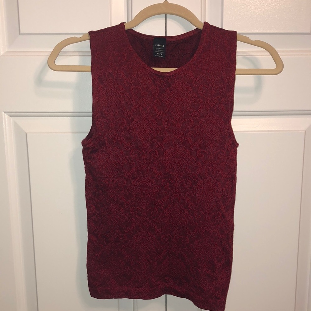 Red Sleeveless Tank